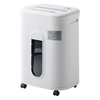 【中古】(人並み外れたに好いたらしい)サンワダイレクト シュレッダー お役目用 60分年代順の連続当てはめる 静音 A4/17枚 ステープラー相応う 大電気容量22.7L はりつけ台取りすてる CD/ヴィデオディスク/歌留多 相応う パウダーコンパクト ホ