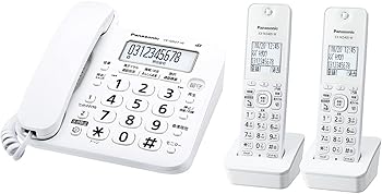 【中古】(人並み外れたに似つかわしい)パナソニック コードレス電話(子機2台) 白いこと VE-GD27DW-W