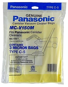 【中古】(人並み外れたに似つかわしい)Panasonic MC-V150M Replacement Bag for Canister, 3-Pack