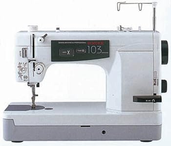 【中古】歌うたい SINGER 労働者階級用・一直線携帯型ミシン 103DX 白いこと