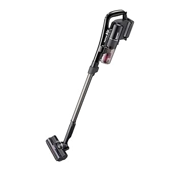 【中古】(非常に良い)シャープ 掃除機 コードレス スティッククリーナー ラクティブエア 軽量 スタンド 1.5kg ブラック EC-FR5-B｜GoodLifeStore