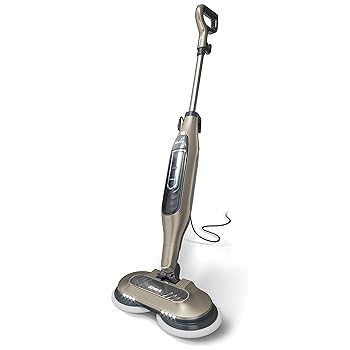【中古】(人並み外れたに好いたらしい)Shark S7001 Mop, Scrub \u0026 Sanitize at The Same Time, Designed for Hard Floors, with 4 Dirt Grip Soft Scrub Washable Pads, 3 Steam Modes