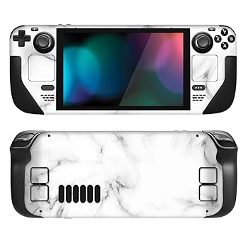 【中古】(人並み外れたに似つかわしい)PlayVital フルセット 防御すること人はだデ長い巻き毛 水蒸気甲板LCD用 カスタムステッカー ビニールカバー 水蒸気甲板OLED用 シームレスホワイトマ