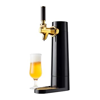 【中古】(非常に良い)グリーンハウス スタンドビールサーバー 家庭用 乾電池 ビアサーバー 自宅 コンパクト 缶ビール GH-BEERO-BK ブラック