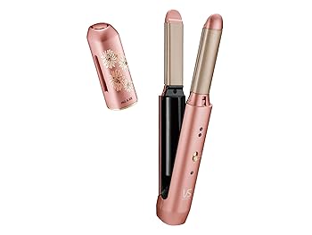 【中古】(非常に良い)ヴィダル サスーン カール&ストレート 2WAY ヘアアイロン ポール&ジョー コラボ コードレス USB充電式 海外対応 ピンク VSI-1030/PJ