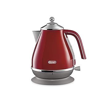 【中古】DeLonghi(デロンギ) De\u0027Longhi灯し火湯わかし アイコナ キャピタルズ KBOC1200J-R ステンレス鋼 1.0L 見分かりやすい水量計 異物雑ぜる押しとどめるろ波器 空だき押しとどめる