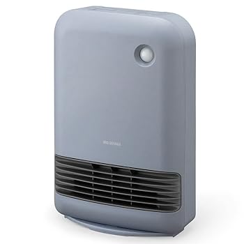 【中古】アイリスオーヤマ 大風量 セラミックファンヒーター 暖房器具 電気 足元 小型 温風 省エネ 脱衣所 人感センサー ACH-M12A-V パープル