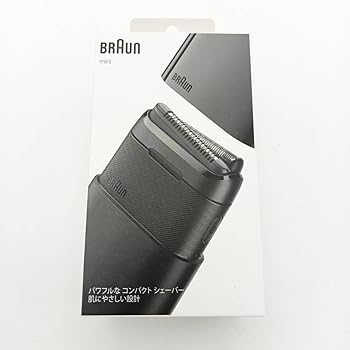 【中古】電動シェーバー BRAUN mini 2枚刃 ブラック ブラウン M-1012