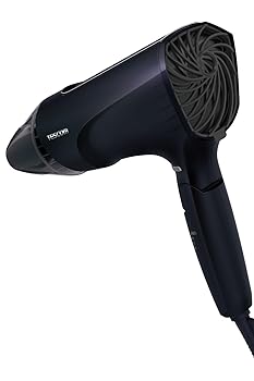 【中古】(非常に良い)テスコム ドライヤー プロテクトイオン 速乾 軽量 冷風 折りたたみ 大風量 大風圧 ラク抜きプラグ Speedom ブラック TEC-HD2400-K