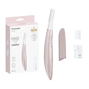 【中古】パナソニック フェイスシェーバー フェリエ ウブ毛 眉毛 乾電池式 ピンク ES-WF63-P