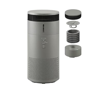 【中古】(非常に良い)アイリスオーヤマ 加湿空気清浄機 静音 小型 自動モード 省エネ ペット 脱臭 花粉 ホコリ PM2.5 集じん ウイルス アレルギー フィルター交換ラン