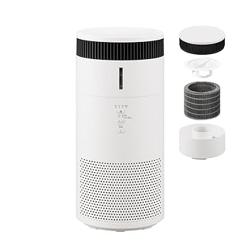 【中古】(非常に良い)アイリスオーヤマ 加湿空気清浄機 静音 小型 自動モード 省エネ ペット 脱臭 花粉 ホコリ PM2.5 集じん ウイルス アレルギー フィルター交換ラン