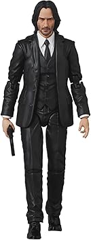 【中古】(人並み外れたに好いたらしい)MAFEX マフェックス No.212 JOHN WICK ジョン・ウィック (JOHN WICK:CHAPTER4) 全高約160粍 ノン規摸 ペンキ塗り済み 行動図形
