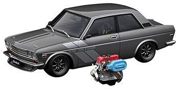 【中古】ignition model 1/18 Datsun Bluebird (510) Gun Metallic With Engine 完成品 IG3310