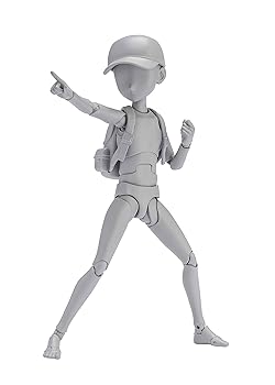 【中古】(非常に良い)TAMASHII NATIONS S.H.フィギュアーツ ボディくん -杉森建- Edition DX SET (Gray Color Ver.) 約130mm PVC&ABS製 可動フィギュア BAS62102