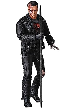 【中古】(非常に良い)メディコム・トイ(MEDICOM TOY) MAFEX マフェックス No.191 T-800 (T2:BATTLE DAMAGE Ver.) 全高約160mm ノンスケール 塗装済み アクションフィ