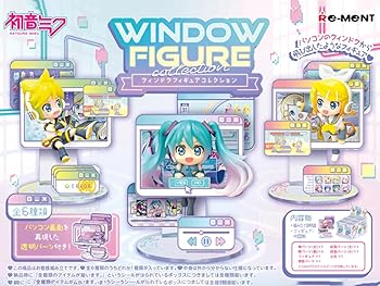 【中古】リーメント 【初音ミクシリーズ】 WINDOW FIGURE collection 約H115×W70×D60mm PVC製