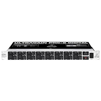 【中古】Behringer ULTRAGAIN PRO-8 DIGITAL ADA8000 オーディオファン 8チャンネル A/D & D/Aコンバーター プレミアムマイクプリアンプとADATインターフ|GoodLifeStore