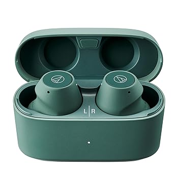 【中古】【国内正規品】audio-technica フルワイヤレスイヤホン ATH-CKS30TW+ SOLID BASSシリーズ 低遅延 IP55 (エーバーグリーン)