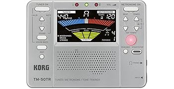 【中古】(非常に良い)KORG 管弦楽器トレーナー/チューナー/メトロノーム TM-50TR-SL シルバー