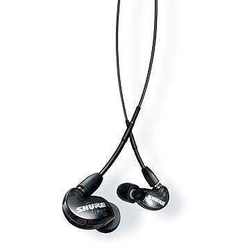 【中古】(非常に良い)SHURE シュア イヤホン AONIC 215 有線 マイク SE215DYBK+UNI-A トランスルーセントブラック 高遮音性 ゲーム ゲーミング カナル型 ワイヤレス変