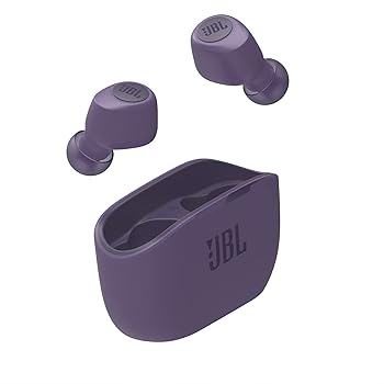 【中古】JBL WAVE100 TWS 完全ワイヤレスイヤホン Bluetooth/USBタイプC/パープル JBLW100TWSPUR