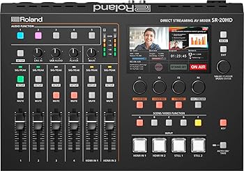 【中古】Roland ローランド SR-20HD ストリーミング AVミキサー PCを使わずに直接ライブ配信可能 配信/イベント/セミナー/発表会 オートミキシング機能