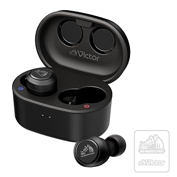 【中古】JVCケンウッド Victor HA-FX150T-BA ワイヤレスイヤホン Bluetooth ノイズキャンセリング 外音取り込み 防水 低遅延 マイク 本体質量4.4g(片耳|GoodLifeStore
