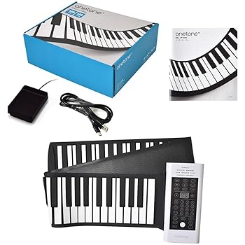 【中古】(非常に良い)ONETONE ワントーン ロールピアノ (ロールアップピアノ) 88鍵盤 スピーカー内蔵 充電池駆動 トランスポーズ機能搭載 USB-MIDI対応 OTRP-88 [サス