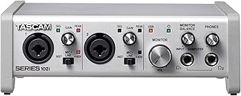 【中古】Tascam SERIES 102i 10 IN/2 OUT USBオーディオインターフェース MIDI DAWレコーディングソフトウェア ソングライティング ポッドキャスティング