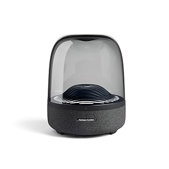 【中古】Harman Kardon AURA STUDIO 3 Wireless Bluetoothスピーカー/LED ライティング/サブウファー内蔵/電源ケーブル駆動/3.5mmアナログ入力搭載/ブラ｜GoodLifeStore