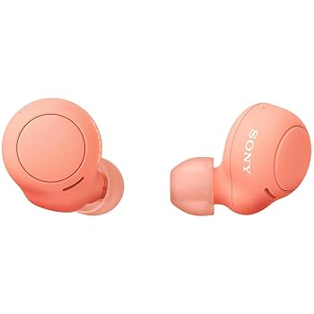 【中古】ソニー 完全ワイヤレスイヤホン WF-C500 : /軽量小型5.4g/高精度通話品質/簡単ペアリング/IPX4防滴性能/コーラルオレンジ WF-C500 DZ