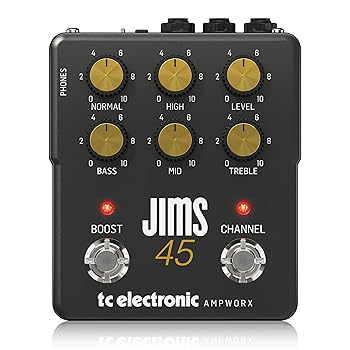 【中古】TC Electronic ギター用プリアンプ TC Ampworxテクノロジー 2ch設計 独立したブースト Celestion公式IR搭載 ヘッドフォンアウト JIMS 45 PREAMP