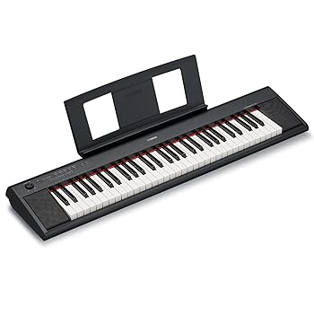 【中古】(非常に良い)ヤマハ YAMAHA 電子キーボード piaggero ブラック NP-12B|GoodLifeStore
