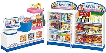 【中古】(非常に良い)トイローヤル ローソンのコンビニごっこ ( ごっこ遊び / おままごと ) 子供 おもちゃ 簡単組み立て ミニチュア リアル レジごっこ お店屋さんご