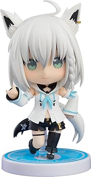 【中古】(非常に良い)ねんどろいど ホロライブプロダクション 白上フブキ ノンスケール プラスチック製 塗装済み可動フィギュア