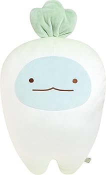 【中古】(非常に良い)サンエックス すみっコぐらし 「ようこそ! たべものおうこく」 スーパーもーちもち抱きぐるみ とかげ(だいこん) MF93701