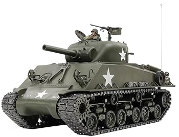 【中古】(非常に良い)タミヤ (TAMIYA) 1/16 RCタンクシリーズ No.48 1/16RC M4シャーマン (105mm 榴弾砲搭載型) メカニカルステアリングシステム 電動ラジオコントロ
