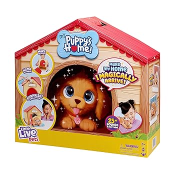 【中古】(人並み外れたに好いたらしい)Little Live Pets My Puppy\u0027s Home Playset、インタラクティブプレイドッグ、ビルディングドッグハウス遊び道具、犬ころのぬいぐるみ 25以上のサウ
