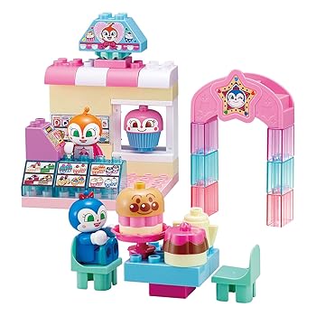 【中古】(非常に良い)[バンダイ(BANDAI)] Blocklabo ブロックラボドキンちゃんとコキンちゃん♪キラキラおみせブロックバケツ