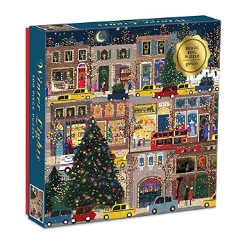 【中古】(非常に良い)Winter Lights Foil Puzzle 500 Piece Puzzle