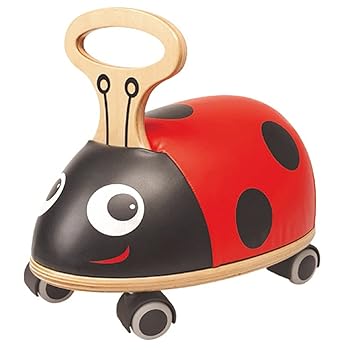 【中古】(非常に良い)Skipper（スキッパー）　『ライドアンドロール　レディバード』　屋内　乗用玩具　10ヶ月