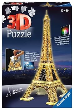【中古】(人並み外れたに好いたらしい)Ravensburger（ラベンスバーガー） 立体謎あわせ 3D謎あわせ エッフェル塔 ナイト爵～版 216天下太平 切り上げる大きさ：高さ47糎 12579 1 客体年歳12