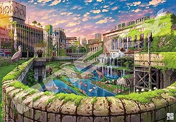 【中古】(非常に良い)エンスカイ(ENSKY) 1000ピース ジグソーパズル 東京幻想 上野駅幻想 1000T-160