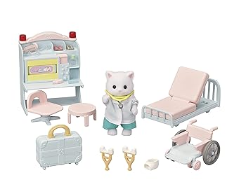 【中古】(非常に良い)エポック(EPOCH) シルバニアファミリー 人形・家具セット 【しんさつしましょ! やさしいお医者さんセット】 H-17