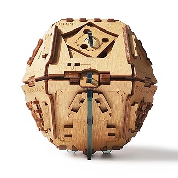 【中古】(非常に良い)Puzzle Potato - 哲学者の石 - 脱出部屋ゲーム - 木製パズルボックス - 3D頭の体操パズル - 宝箱 (フラメルと賢者の石)|GoodLifeStore