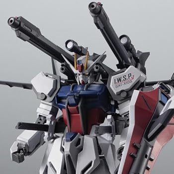 【中古】(非常に良い)ROBOT魂 ＜SIDE MS＞ GAT-X105 ストライクガンダム（再生機）＋I.W.S.P. ver. A.N.I.M.E. 約125mm PVC&ABS製 塗装済み可動フィギュア