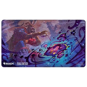 【中古】(非常に良い)Ultra PRO - ファイナルファンタジー×ユニバースビヨンドセフィロス(Wisnu Tan)ブラックステッチプレイマット マジック:ザ・ギャザリング | カ