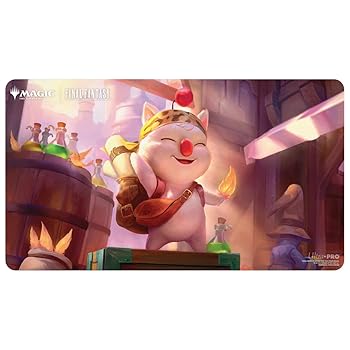 【中古】(人並み外れたに好いたらしい)Ultra PRO - ファイナル幻想曲×ユニバースビヨンドスティルツキン、Moogle Merchant Playmat for Magic:The Gathering | カードゲームプ