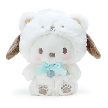 【中古】(非常に良い)サンリオ(SANRIO) サンリオ ぬいぐるみ ポチャッコ ぽちゃこ pochacco ふわふわスノーデザインシリーズ キャラクター 21.5×12×22cm 539384 SAN
